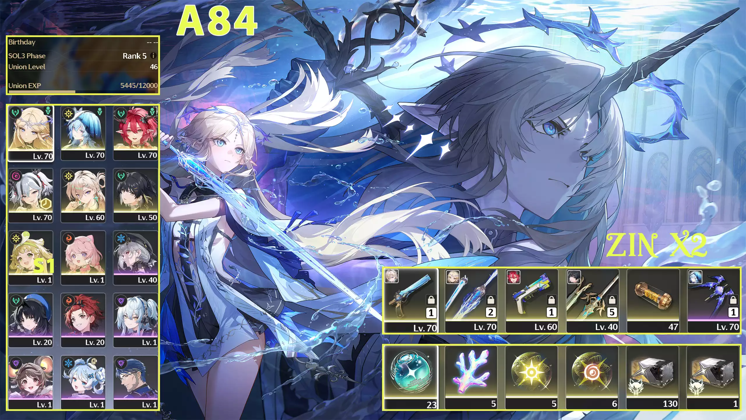 Cartethyia C0R1 + Shore C0 + Ciaccona C0 + Lynae C0